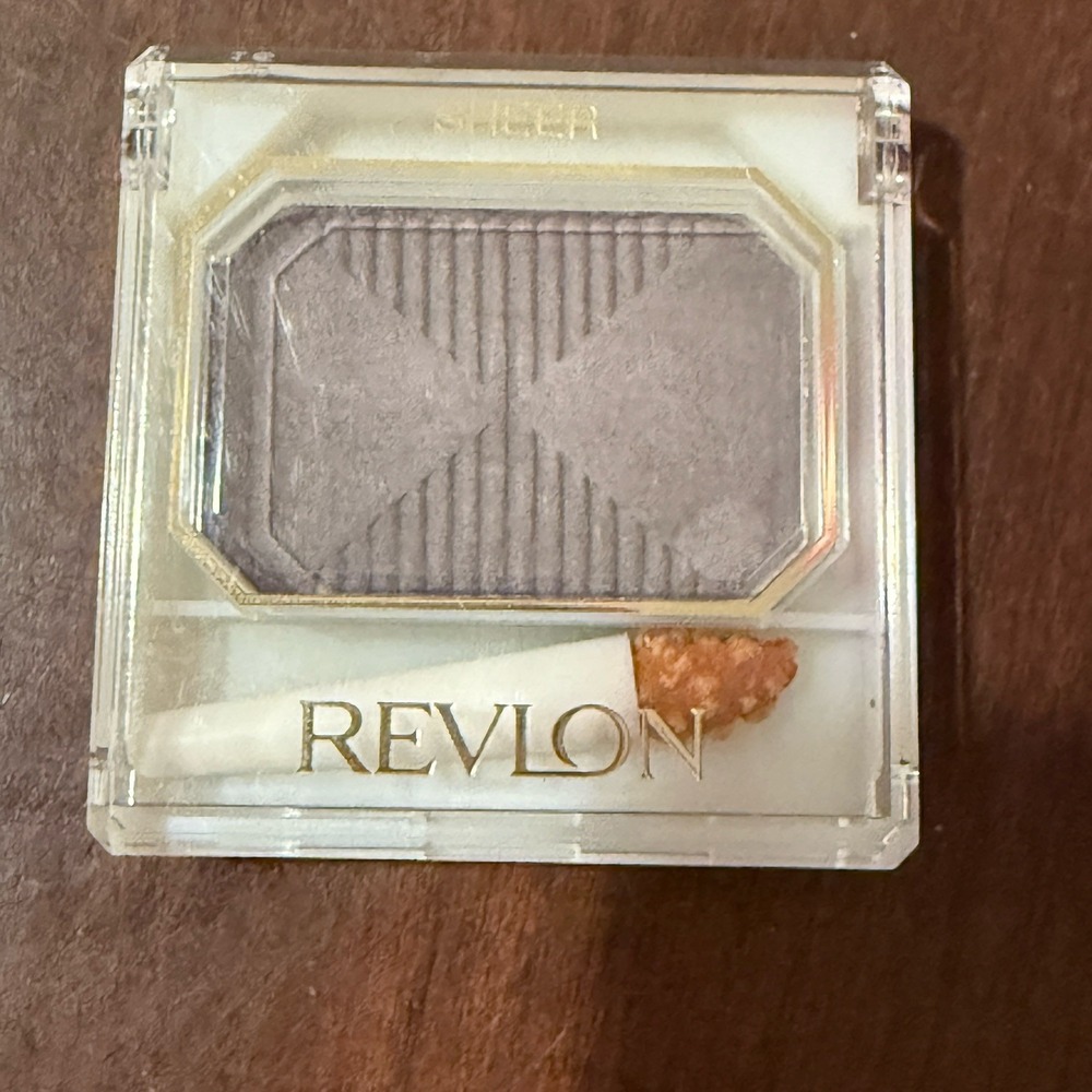 REVLON Custom Eyes Sheer‎ Eye Shadow Eyeshadow Gauzy Grey  Vtg New RARE HTF